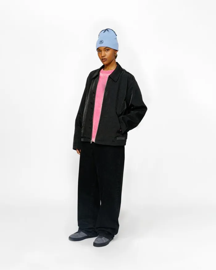 Outerwear MenWomen Stussy SS LINK NYLON CLUB JACKET Black