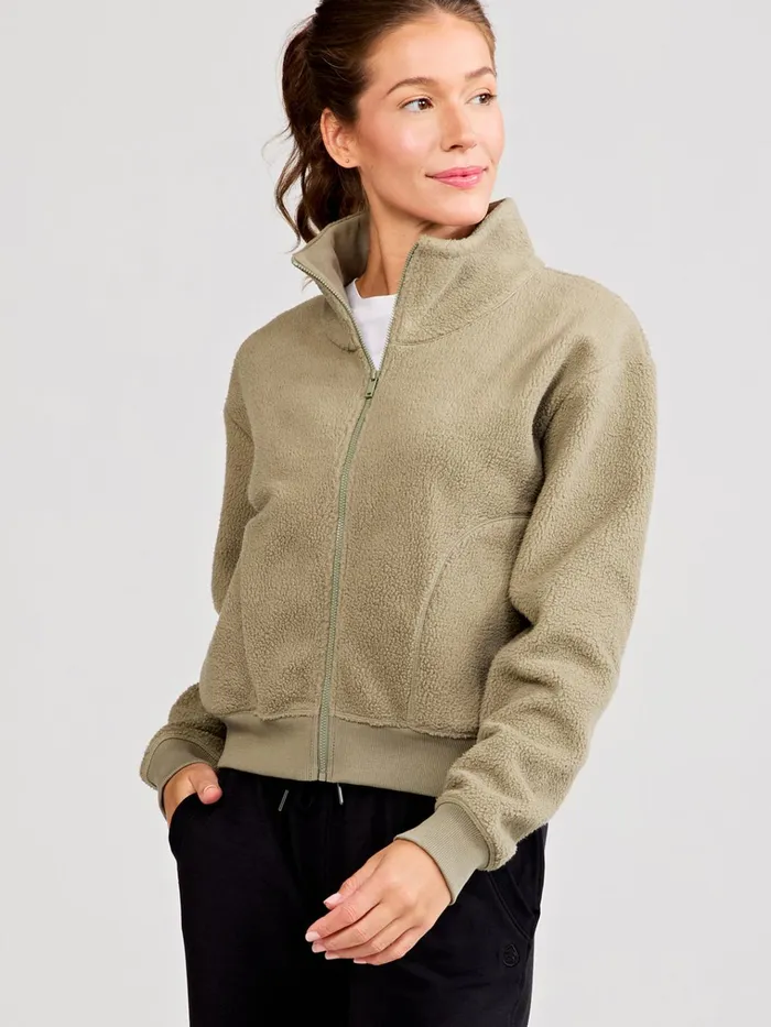 Outerwear Women Tasc Performance Chamonix Sherpa Bomber Jacket