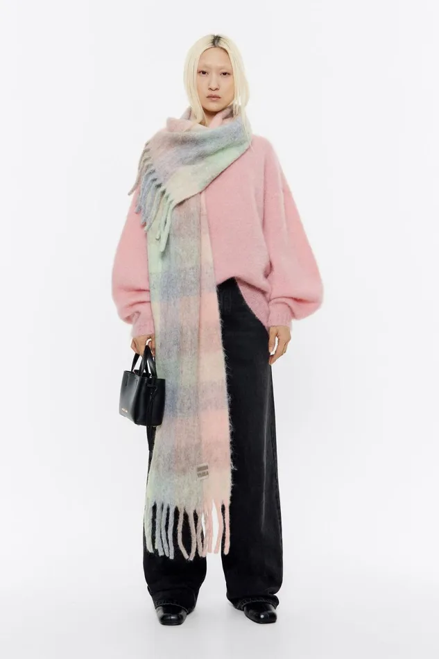 Oversize Light Pink Mohair Sweater Light Pink Women Bimba Y Lola Knitwear Oversize Light Pink Mohair Sweater Light Pink Women Bimba Y Lola Knitwear