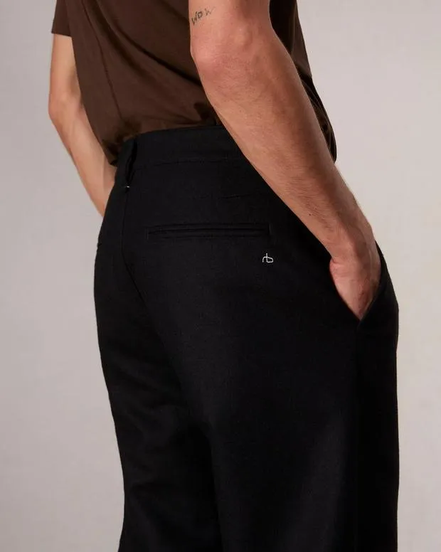 Pants Men Rag and Bone Standard Flannel Chino Pant Black