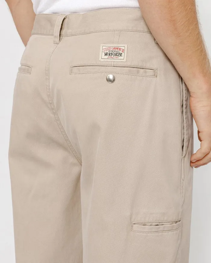 Pants MenWomen Stussy CHINO WORK PANT Khaki Pants MenWomen Stussy CHINO WORK PANT Khaki