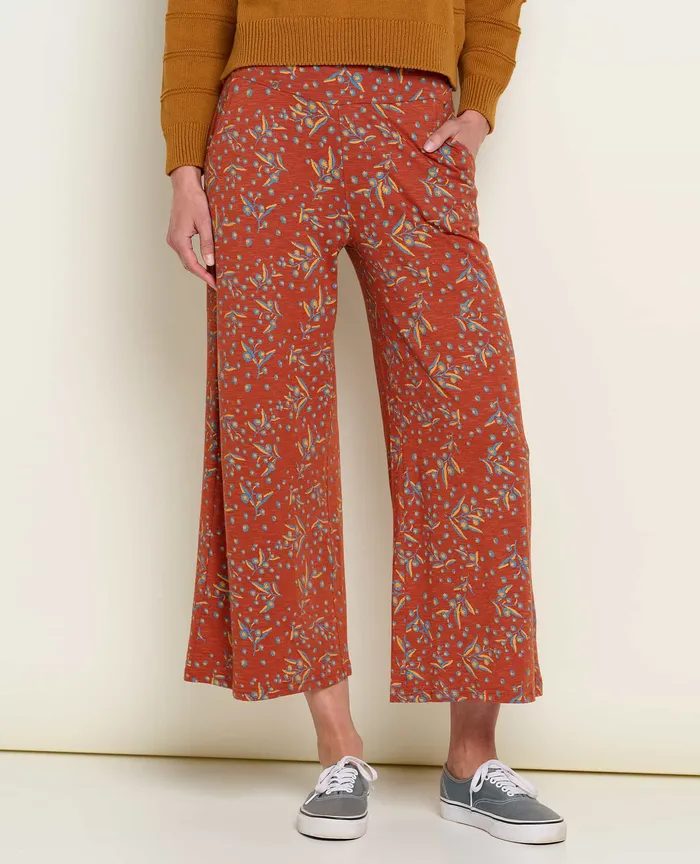 Pants ToadandCo Women8217s Chaka Wide Leg Pant Cinnamon Seedpod Print