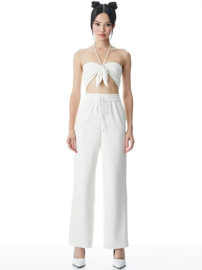 Pants Women Alice Olivia Benny Baggy Pull Up Pant Soft White