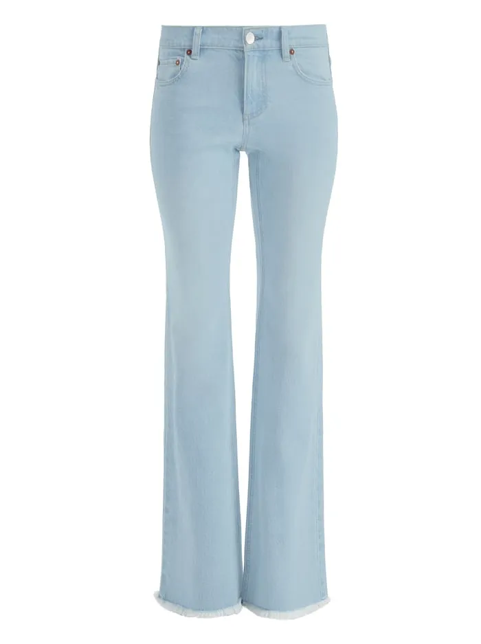 Pants Women Alice Olivia Bodie High Rise Jean Leona Light Blue