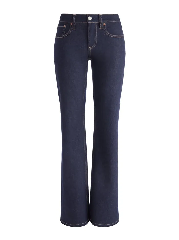 Pants Women Alice Olivia Bodie Low Rise Jean Dark Rinse