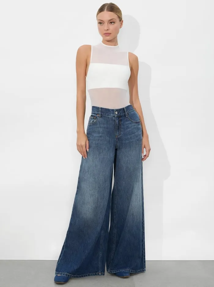 Pants Women Alice Olivia Branson Jean Darby Vintage Blue