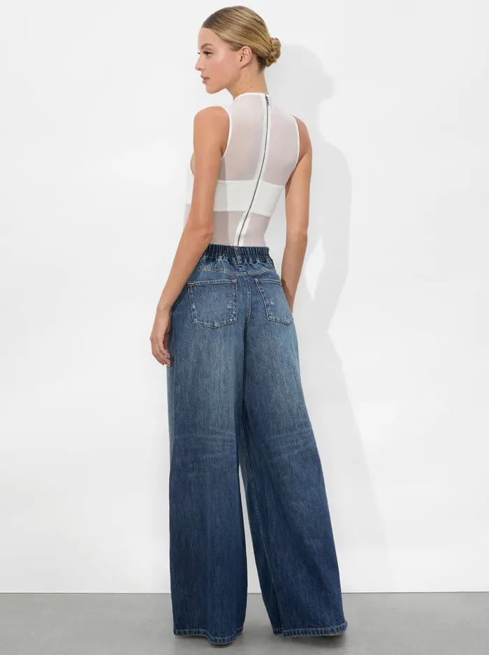 Pants Women Alice Olivia Branson Jean Darby Vintage Blue
