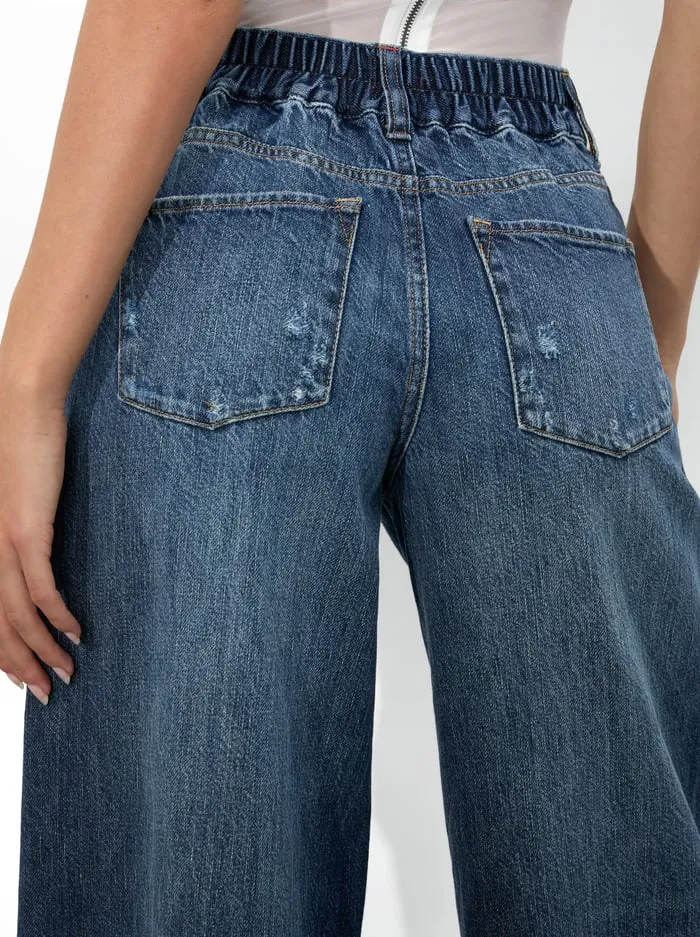 Pants Women Alice Olivia Branson Jean Darby Vintage Blue