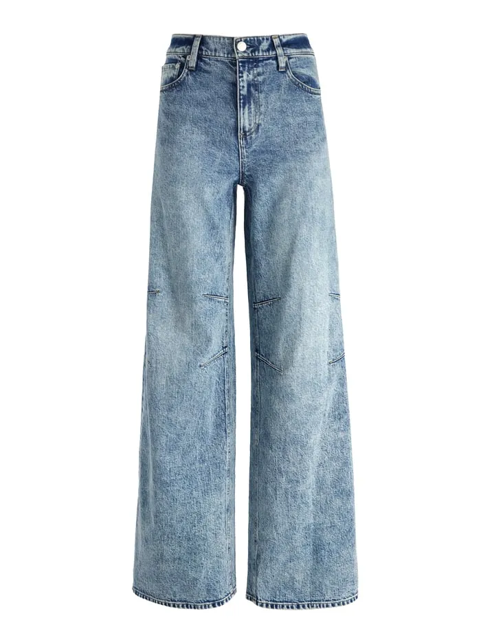 Pants Women Alice Olivia Tucker Jean Harlow Vintage Blue