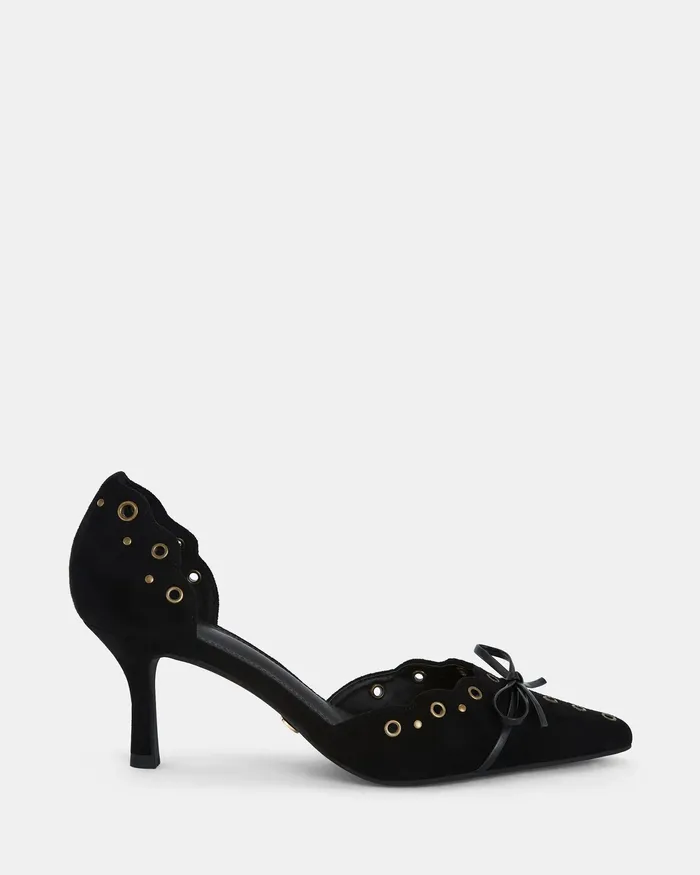 Party NOVO Shoes Women ILLASI BLACK Closed Toe Heels