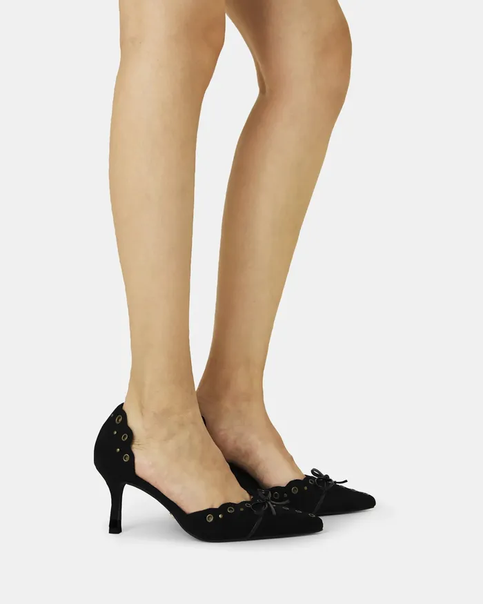 Party NOVO Shoes Women ILLASI BLACK Closed Toe Heels