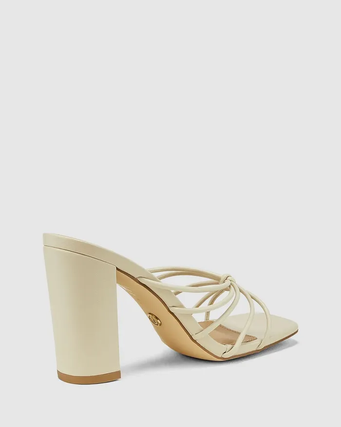 Party Women NOVO Shoes NANCY CREAM Block Heels