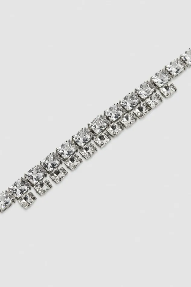 Patrizia Pepe Belts Diamond Cut Belt Silver 8211 Women