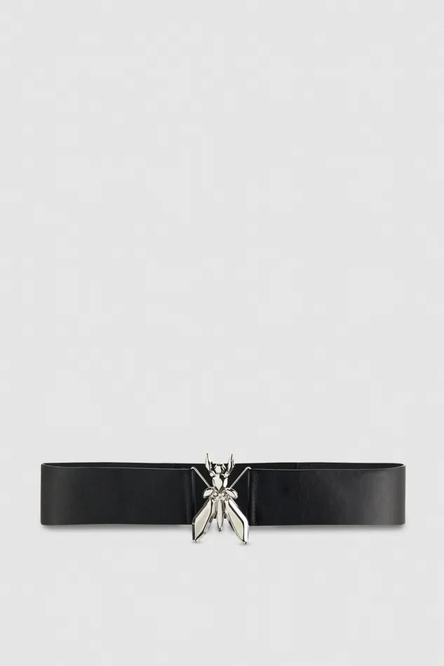 Patrizia Pepe Belts HighWaist Leather Belt With Elastic Black 8211 Women
