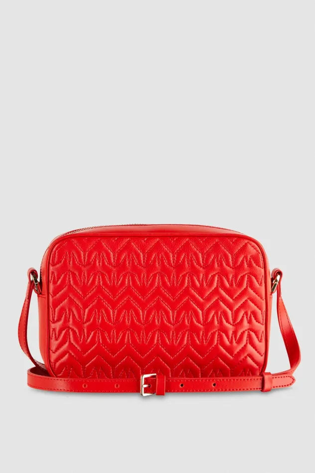 Patrizia Pepe Crossbodys Quilted Leather Crossbody Bag Red 8211 Women