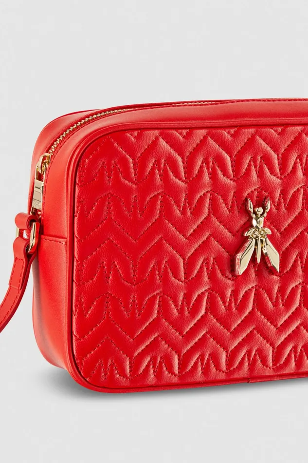 Patrizia Pepe Crossbodys Quilted Leather Crossbody Bag Red 8211 Women