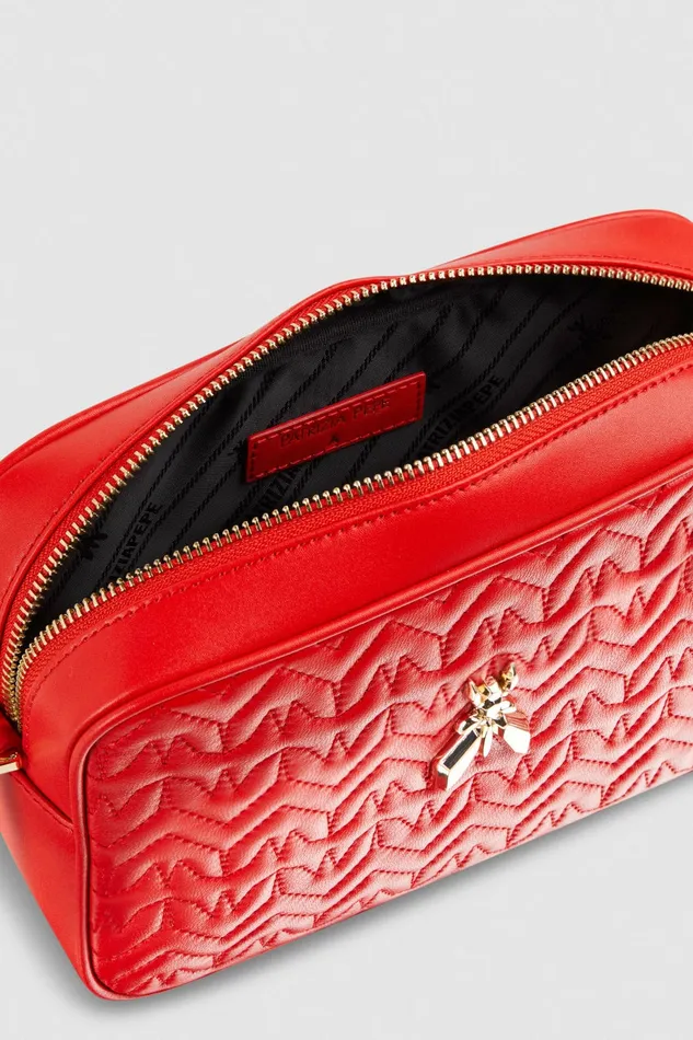 Patrizia Pepe Crossbodys Quilted Leather Crossbody Bag Red 8211 Women