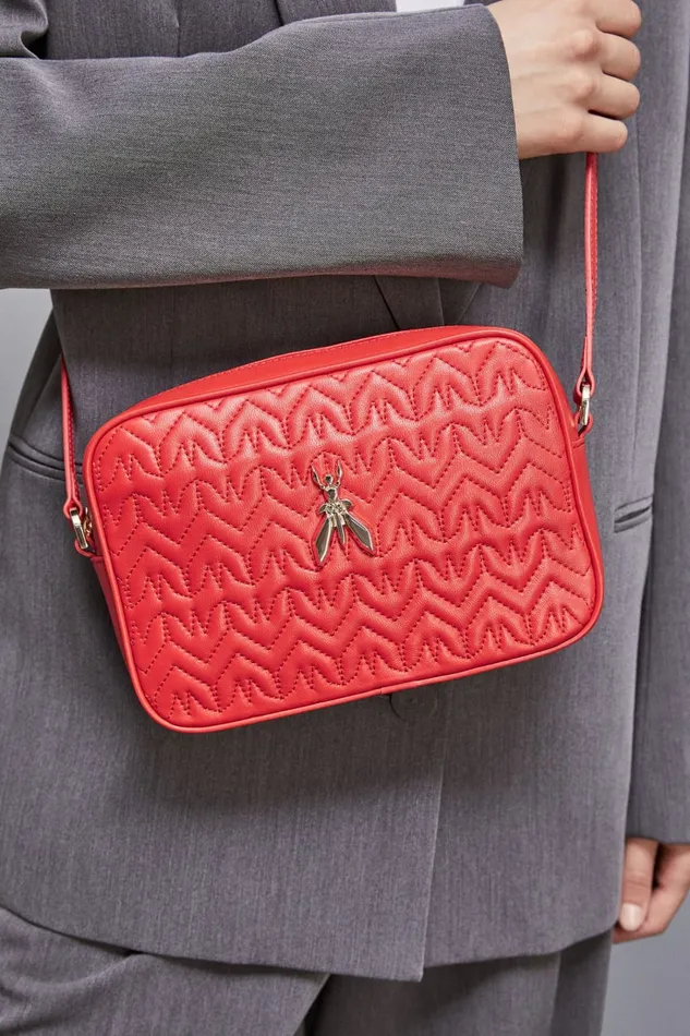 Patrizia Pepe Crossbodys Quilted Leather Crossbody Bag Red 8211 Women