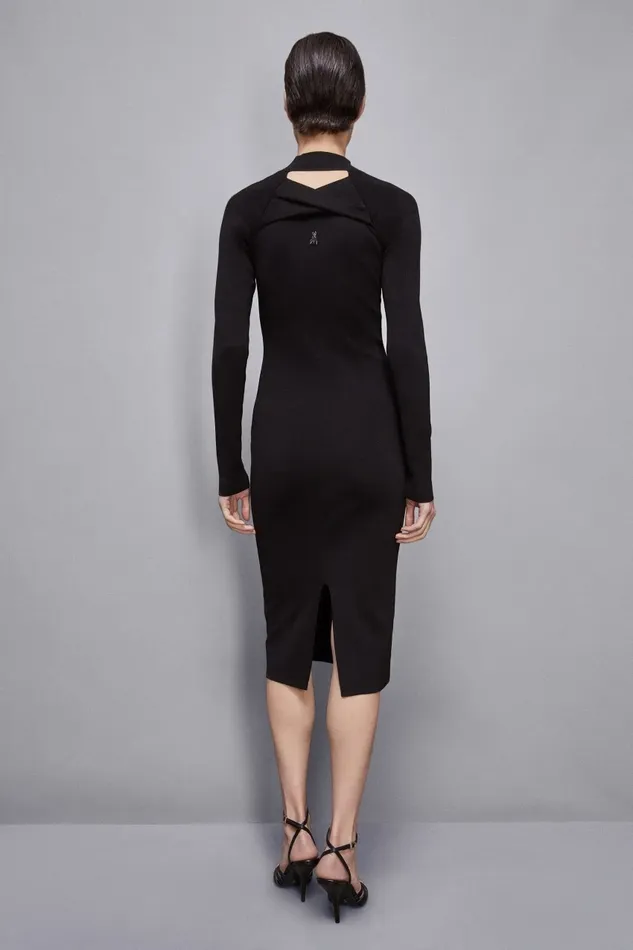 Patrizia Pepe Dresses Essential Midi Dress Black 8211 Women