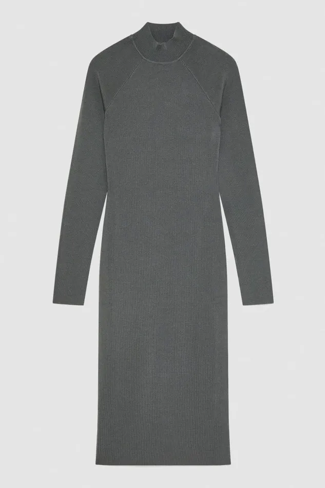 Patrizia Pepe Dresses Essential Midi Dress Grey 8211 Women