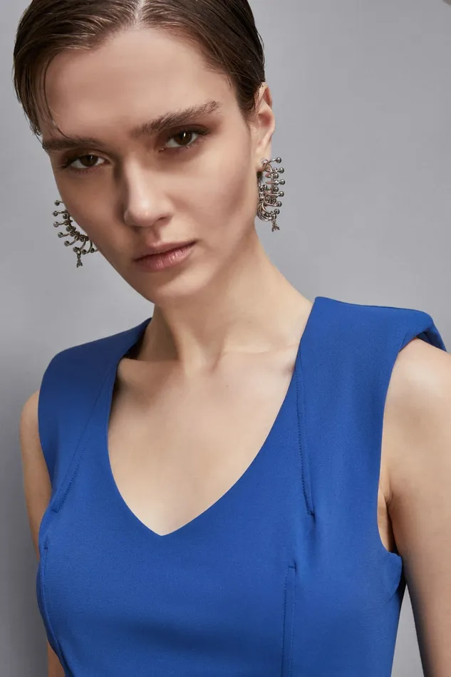 Patrizia Pepe Dresses Flared Mini Dress Blue 8211 Women