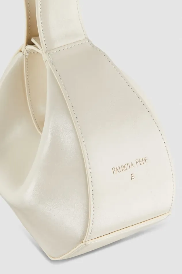 Patrizia Pepe Handbags HandHeld Leather Bangle Bag White 8211 Women