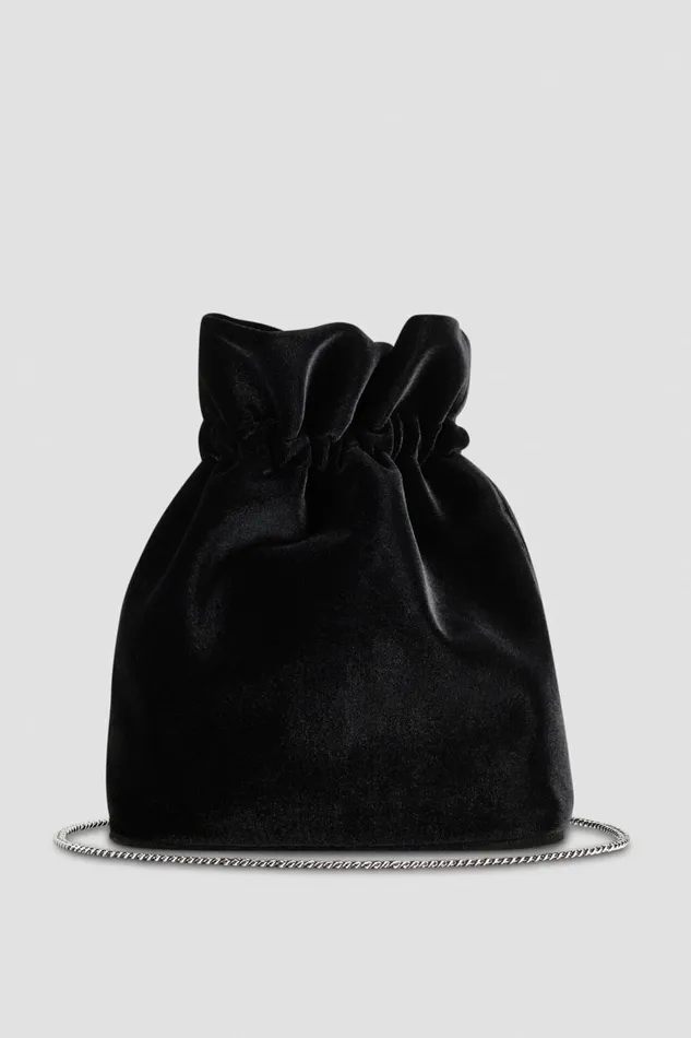 Patrizia Pepe Handbags Pouch Bag With Rhinestones Black 8211 Women