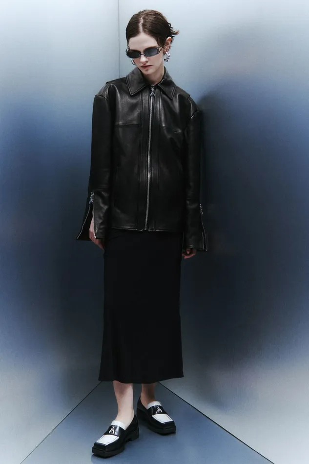 Patrizia Pepe Outerwear Leather Jacket With Zipper Black 8211 Women