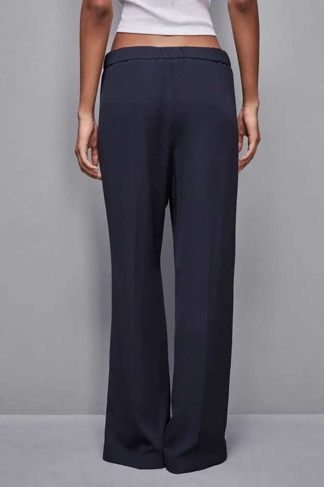 Patrizia Pepe Pants and Jeans Low Waist Pants With Colorful Band Blue 8211 Women