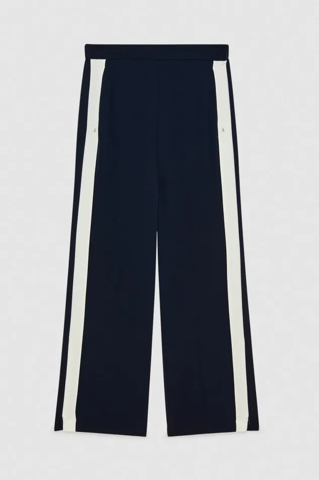 Patrizia Pepe Pants and Jeans Low Waist Pants With Colorful Band Blue 8211 Women