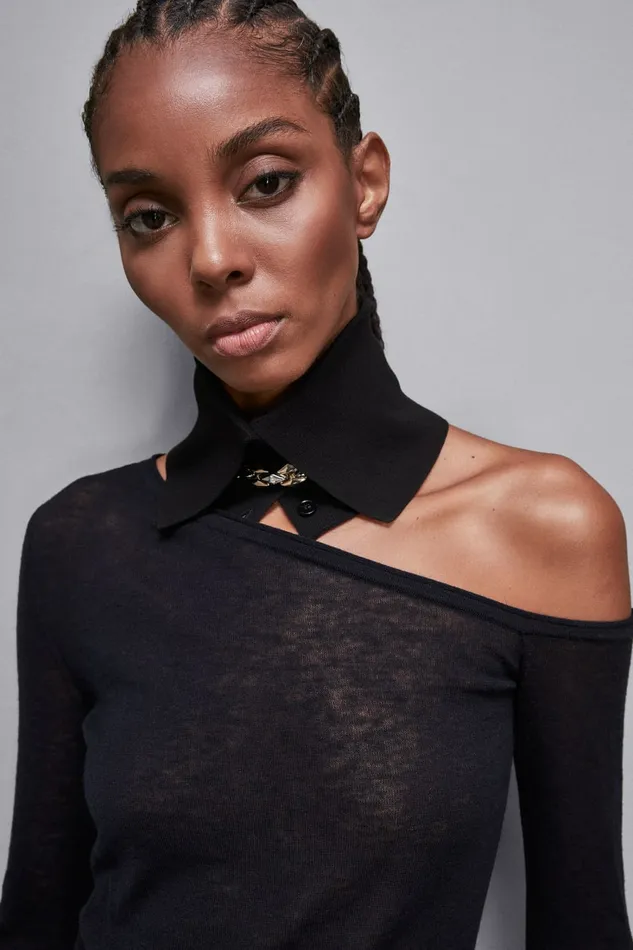 Patrizia Pepe Scarves Scarf NeckWarmer Black 8211 Women