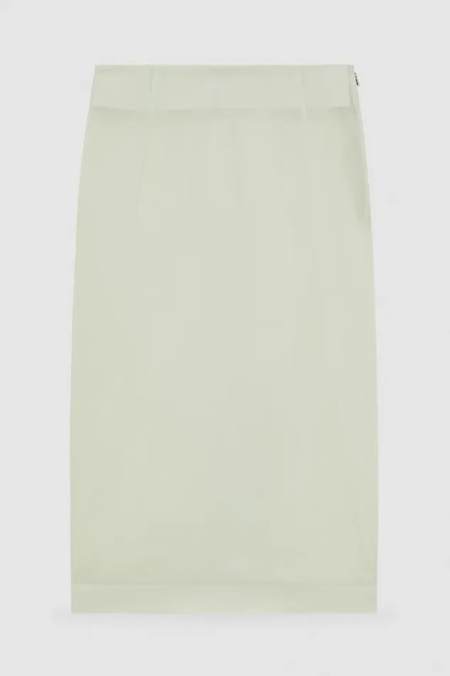 Patrizia Pepe Skirts Organza Midi Skirt Green 8211 Women