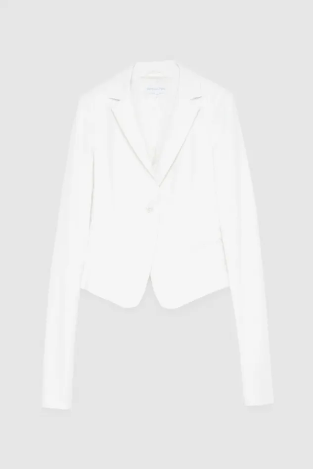 Patrizia Pepe Tailleur 1Button Jacket White 8211 Women