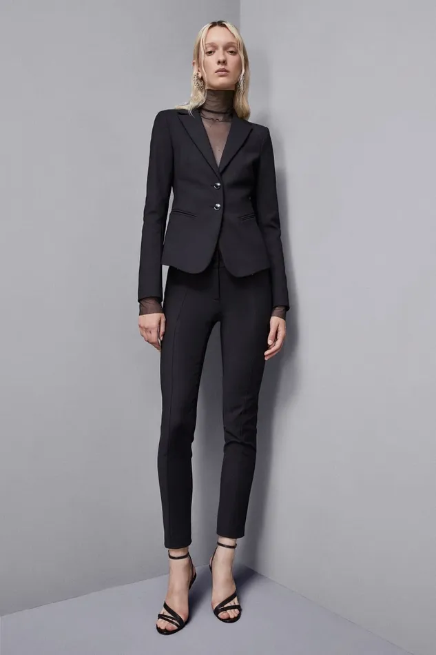 Patrizia Pepe Tailleur 2Button Slim Jacket Black 8211 Women