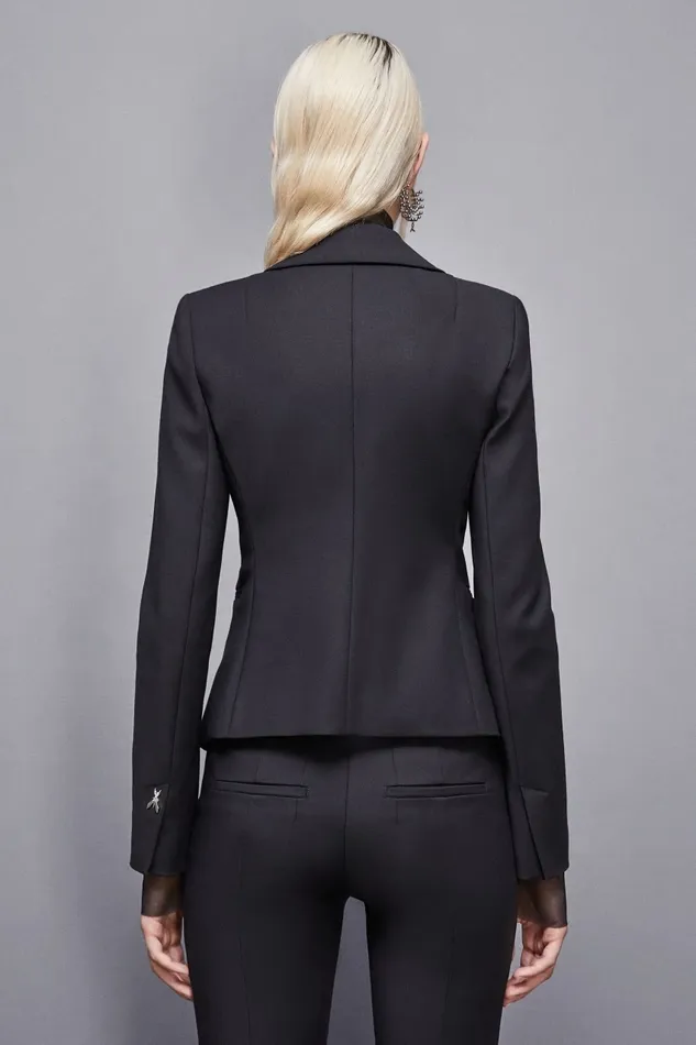 Patrizia Pepe Tailleur 2Button Slim Jacket Black 8211 Women