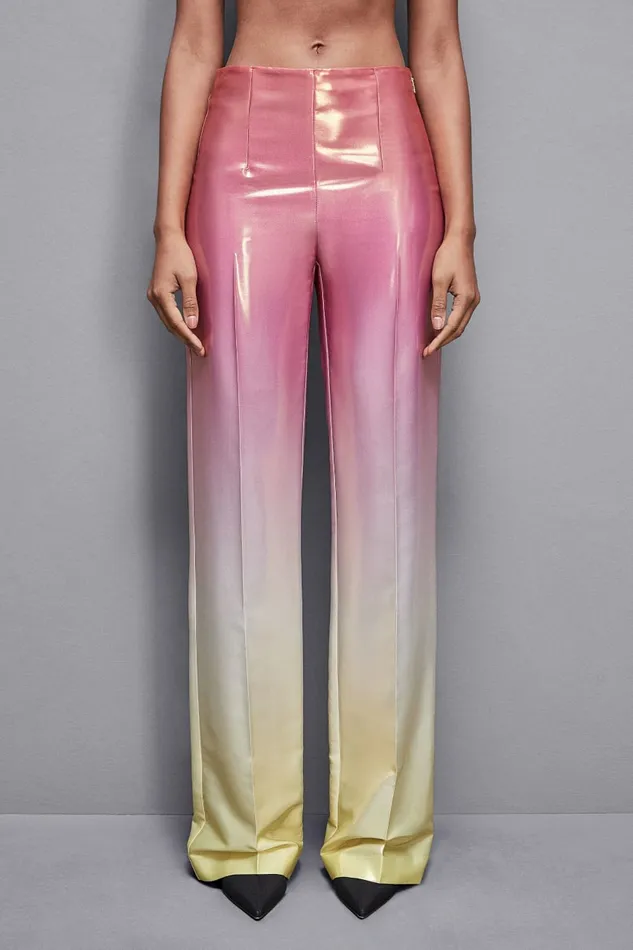 Patrizia Pepe Tailleur HighWaisted Satin Pants Multicolor 8211 Women