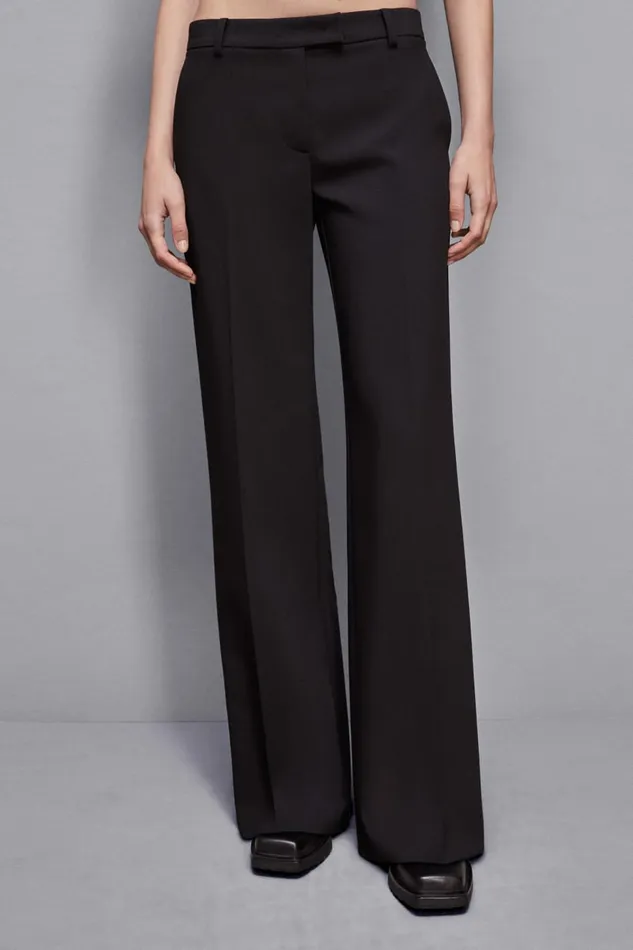 Patrizia Pepe Tailleur LowWaisted Twill Pants Black 8211 Women