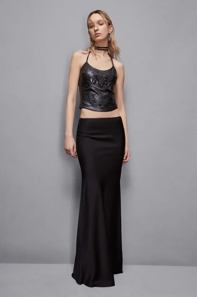 Patrizia Pepe Tops Top With Patchwork Embroidery Black 8211 Women