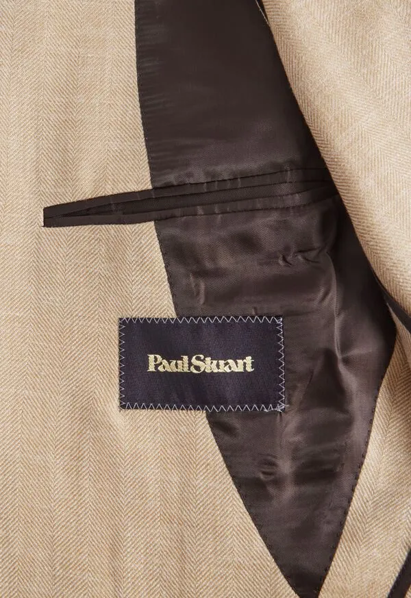 Paulstuart Herringbone PaulJacket Tan Mens Suits and Tuxedos Paulstuart Herringbone PaulJacket Tan Mens Suits and Tuxedos