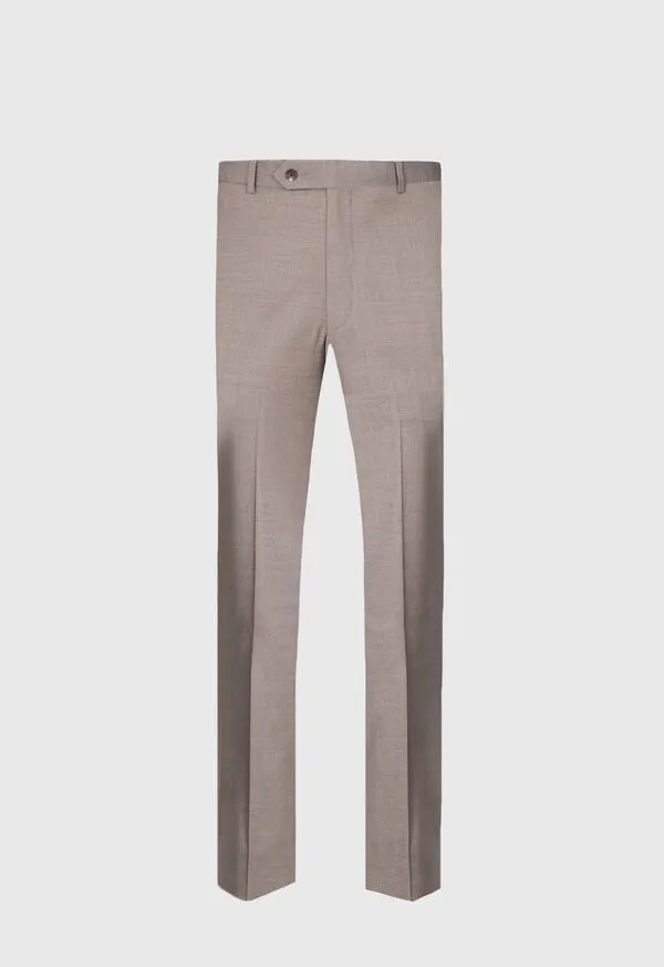 Paulstuart Pants Mens James Fit Wool Dress Trouser Mink