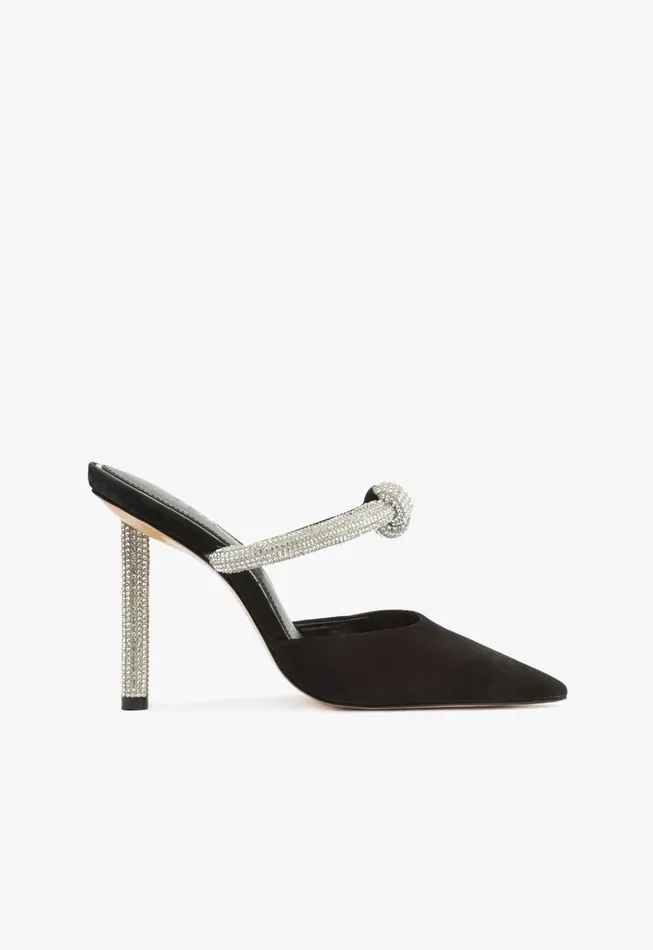 Pearl Glam Pin Heel Pump Black Women Schutz Shoes