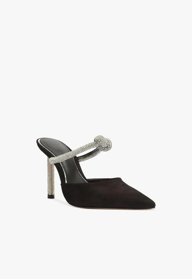Pearl Glam Pin Heel Pump Black Women Schutz Shoes