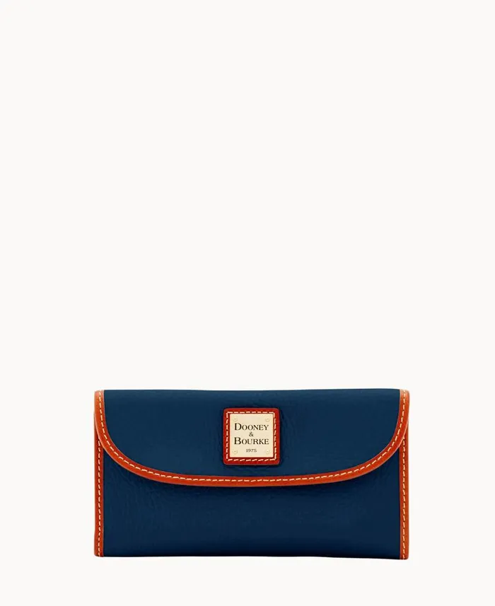 Pebble Grain Continental Clutch Midnight Blue ManWoman Dooney and Bourke Wallets Pebble Grain Continental Clutch Midnight Blue ManWoman Dooney and Bourke Wallets