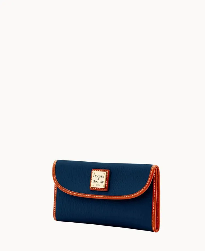 Pebble Grain Continental Clutch Midnight Blue ManWoman Dooney and Bourke Wallets Pebble Grain Continental Clutch Midnight Blue ManWoman Dooney and Bourke Wallets