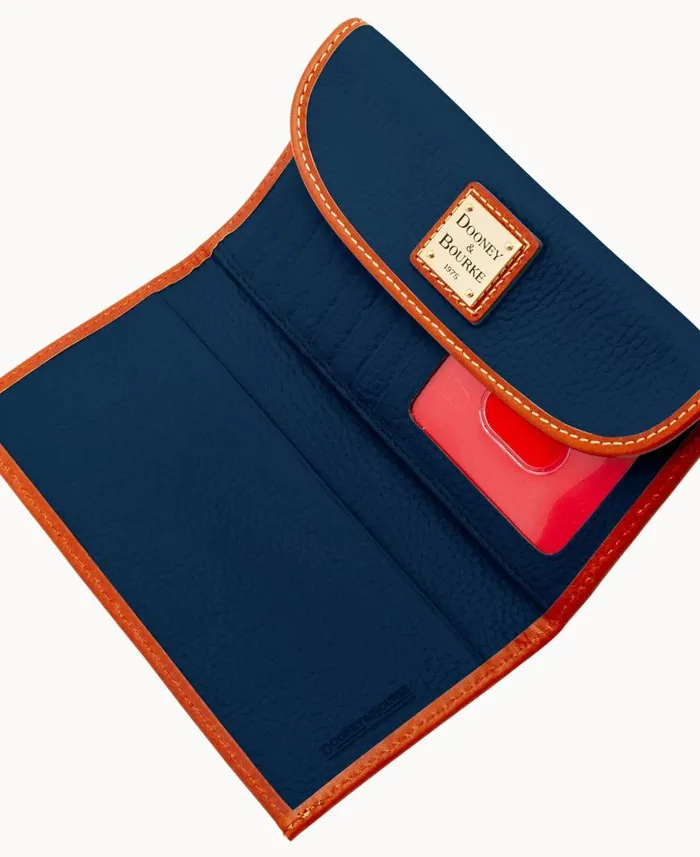 Pebble Grain Continental Clutch Midnight Blue ManWoman Dooney and Bourke Wallets Pebble Grain Continental Clutch Midnight Blue ManWoman Dooney and Bourke Wallets