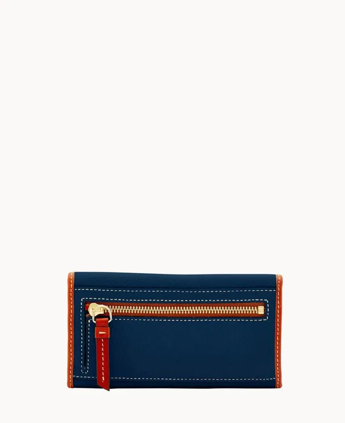 Pebble Grain Continental Clutch Midnight Blue ManWoman Dooney and Bourke Wallets Pebble Grain Continental Clutch Midnight Blue ManWoman Dooney and Bourke Wallets