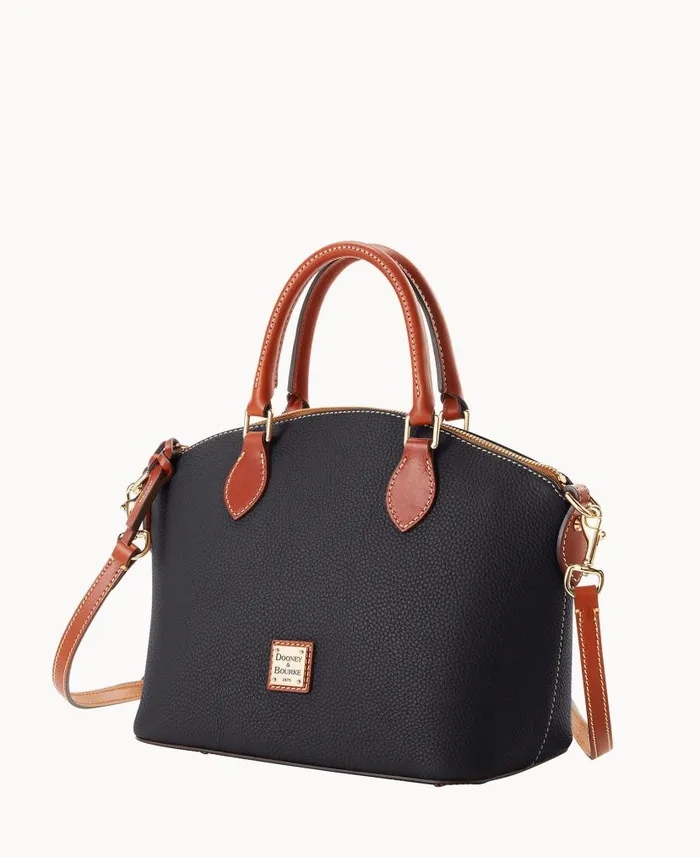 Pebble Grain Geena Satchel Black Woman Dooney and Bourke Satchels Pebble Grain Geena Satchel Black Woman Dooney and Bourke Satchels