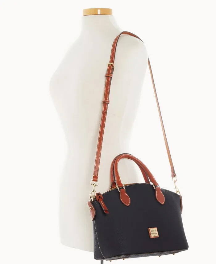 Pebble Grain Geena Satchel Black Woman Dooney and Bourke Satchels Pebble Grain Geena Satchel Black Woman Dooney and Bourke Satchels
