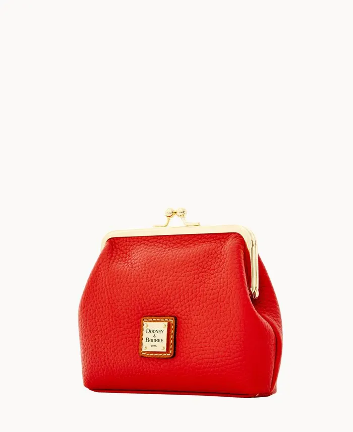 Pebble Grain Large Framed Purse Red ManWoman Dooney and Bourke Wallets Pebble Grain Large Framed Purse Red ManWoman Dooney and Bourke Wallets