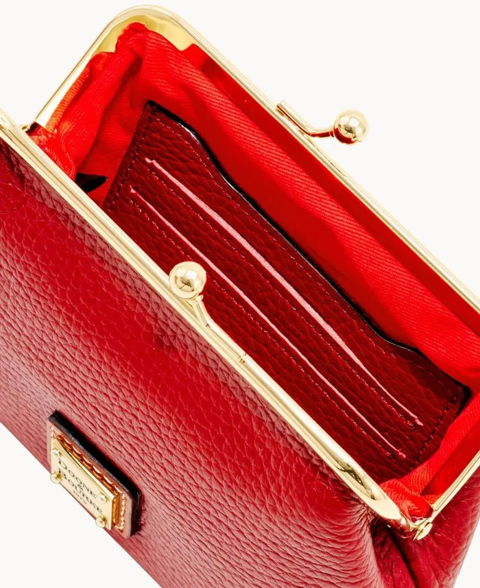Pebble Grain Large Framed Purse Red ManWoman Dooney and Bourke Wallets Pebble Grain Large Framed Purse Red ManWoman Dooney and Bourke Wallets